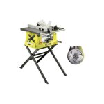 Ryobi - pack scie sur table �lectrique 1800w 254mm pi�tement r�tractable rts1800s - lame carbure pour ...