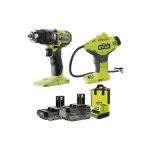 Perceuse - visseuse à percussion ryobi 18v one + brushless - batteries 2, 0 et 4, 0ah - chargeur - compresseur ... Perceuse - visseuse à percussion ryobi 18v one + brushless - batteries 2, 0 et 4, 0ah - chargeur - compresseur ...
