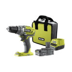 Ryobi - perceuse - visseuse sans fil - 18v 2ah