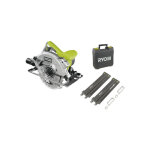 Ryobi scie circulaire 1600w 66mm - 2 guides de coupe 84 cm - rcs1600 - ksr Ryobi scie circulaire 1600w 66mm - 2 guides de coupe 84 cm - rcs1600 - ksr