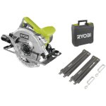 Ryobi scie circulaire 1600w 66mm - 2 guides de coupe 84 cm - rcs1600 - ksr