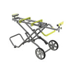 Ryobi - support universel a roulettes pour scie a coupe d'onglets - ajust. levier - pliable - extension ...