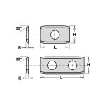 S790. 242. 00 couteau (2 / 35°) 24x12x1. 5mm hwm - hc S790. 242. 00 couteau (2 / 35°) 24x12x1. 5mm hwm - hc