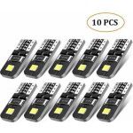 Sabir 10x ampoules t10 led voiture lampe x�non 12v chipsets w5w 2825 6000k ultra claire pour lumi�re ...