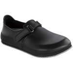 Sabot linz superlauf, cuir naturel, noir