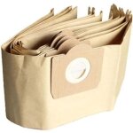 Sac d'aspirateur karcher wd3 premium avec lot de 5 sacs droits