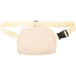 Sac banane femme imperm�able en nylon avec poche � fermeture �clair et ceinture ajustable, couleur nude ...