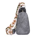 Sac  bandoulire lgant en cuir synthtique pour femme avec ceinture