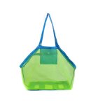 Sac à bandoulière pliable en maille pour vêtements de plage, grande pochette Sac à bandoulière pliable en maille pour vêtements de plage, grande pochette