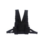 Ersandy - sacs  bandoulire sacoche poitrine hip hop streetwear hommes sacs de taille fonctionnelle ...