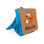 Sac  dos enfant personnalis bleu ou rose | renard #228fb3 - 210 x 265 x 105 mm - #228fb3