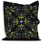 Sac folklorique cachoube aux tournesols, imprgn, noir