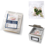 Sacs pour machines de cuisson sous vide et d'emballage sous vide � chambre, 200x300mm, 100 pcs.