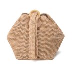 Sac  main en paille au crochet pour femme, sac  main pour pice de monnaie, sac  main dcontract, ...