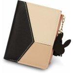 Sac  main avec poche zippe pour pices de monnaie en cuir pu  glands (noir) - fei yu