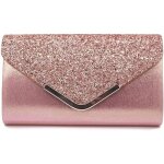 Sac  main de soire  paillettes pour femme - rose - sollbry