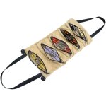 Sac  outils enroulable, sac  outils en toile, sac  outils, multi - usages, avec 5 poches  fermeture ...