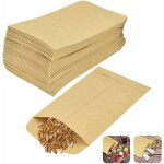 Sacs en papier kraft marron 10 x 6 cm sac alimentaire pochette kraft graines sachet recyclable sac en ...