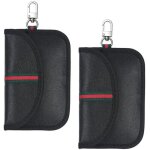 Sac de protection de signal de cl� de voiture, 2pcs pochettes blocage signal pour cl� voiture, universel ...