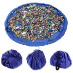 Sac de rangement pour jouets, tapis de jeu pour enfants, grand sac de rangement, tapis pliable pour bbs, ...