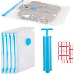 Sacs de rangement sous vide, 40 60cm sacs de compression r�utilisables, sac de voyage sous vide, sacs ...