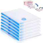 Sacs de rangement sous vide, lot de 6 housses de rangement sous vide, voyages r�utilisables pour matelas, ...