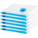 Sac de rangement sous vide 6pcs, sac sous vide vetement aspirateur, compression housse aspirable rangement ...
