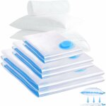 Sac rangement sous vide aspirateur, 6 pices (2xl 100x80 + 2l 80x60 + 2m 60x40cm)sac sous vide vetement, ...