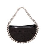 Sac de soire pour femme dcor de strass noir