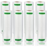 Sacs sous vide alimentaire 8 rouleaux, 20 x 600 cm pour appareil de mise sous vide, rfrigrateur, rutilisabl ...