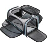 Sac de transport pour animaux de compagnie, sac de transport portable pour chat avec ouverture sur le ...