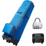 Sac de voyage de golf rembourre avec roues renforcees, housse de protection de voyage de golf souple ... Sac de voyage de golf rembourre avec roues renforcees, housse de protection de voyage de golf souple ...