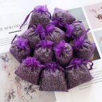 Sachets de bourgeons de fleurs de lavande - 12 paquets de fleurs de lavande s�ch�es 100% naturelles pour ...