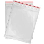 Sachet plastique transparent 100x150mm pochon lot de 100 sachets � fermeture sachet zip sac plastique ...