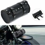 Sacoche moto universelle cuir noir - tanche ou rsistante  la chaleur (8, 27 x 3, 94 x 3, 94 pouces). ...