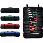 Sacoche � outils enroulable avec 38 poches, sacoche de rangement pour outils, sacoche pour tournevis, ...
