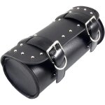 Sacoche de selle de moto universelle, sac � outils �tanche en cuir pu de moto, sac de rangement rond, ...