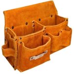 Sacoche de pour la taille sacoche de charpentier pour la taille ceintures porte - outils en cuir avec ...
