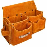Sacoche de pour la taille sacoche de charpentier pour la taille ceintures porte - outils en cuir avec ...