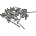 Sacto - 250 rivets alu tete 16 mm extra large de 4. 8 x 14 tige acier