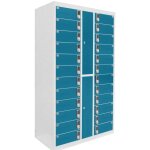 Safelock laptop - armoire de chargement - avec serrure � code pour 24 ordinateurs ou tablettes - bleu ...