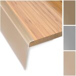 Safety profil d'angle d'escalier perfor� nez de marche aluminium anodis� profil d'ar�te d'escalier or, ...