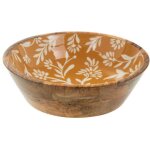 Saladier en bois de manguier 25 cm capucine