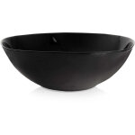 Saladier en verre noir luna 25 cm, 2 l