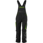 Salopette enfant fortis 24. noir / vert citron. gr 110 - 116