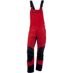Kox - salopette protection anti - coupures duro 3. 0 rouge / jaune 106 taille lance
