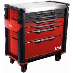 Sam outillage ? servante d'atelier roulante extra - large 6 tiroirs ? charge maximale 202 outils ? dimensions ...