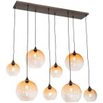 Sandra - grande suspension - 8 lumière - l 140 cm - bronze - art deco - éclairage intérieur - salon i ... Sandra - grande suspension - 8 lumière - l 140 cm - bronze - art deco - éclairage intérieur - salon i ...