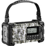 Sangean mmr - 99 dab + camo radio d'urgence dab + , fm aux, usb, bluetooth panneau solaire, manivelle, ...