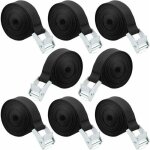 Sangle d'arrimage, 8 pi�ces sangle de serrage � cliquet sangles de verrouillage sangle avec boucle de ...